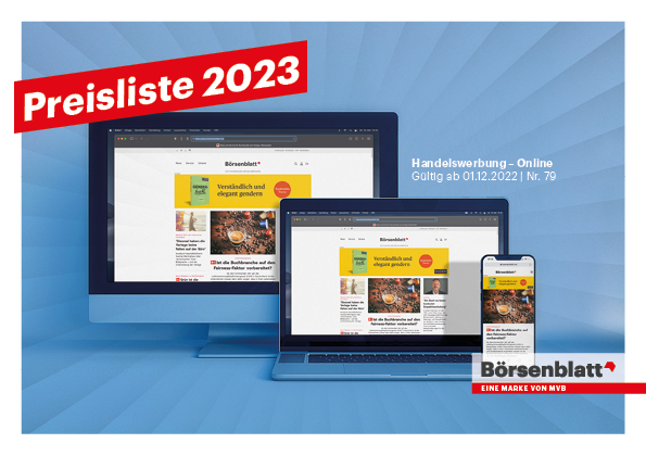 Preisliste Börsenblatt online 2023